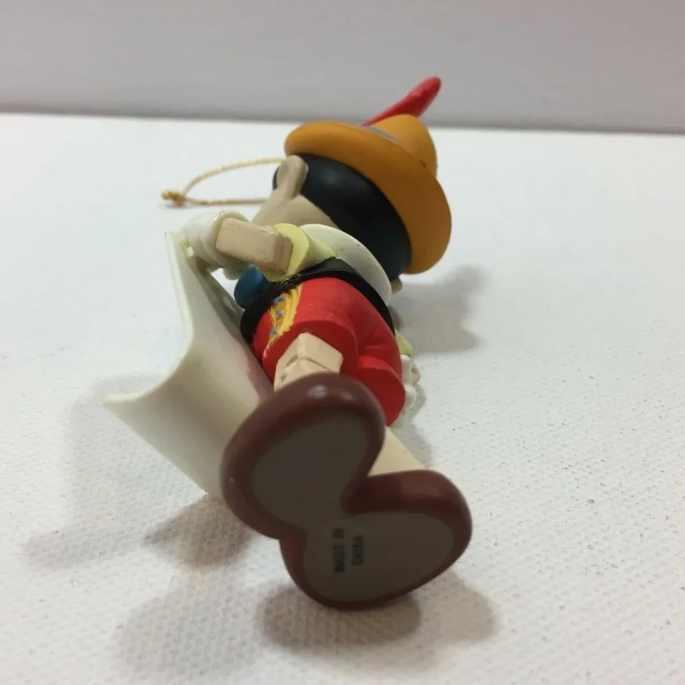 Vintage Groiler Disney Pinocchio Boy Puppet Christmas Ornament Holiday Letter